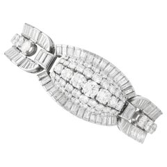Brazalete antiguo de diamantes y platino de 31,54 quilates - Circa 1925