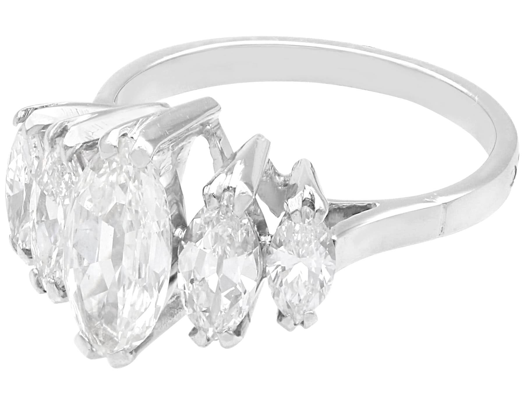 5 stone marquise ring