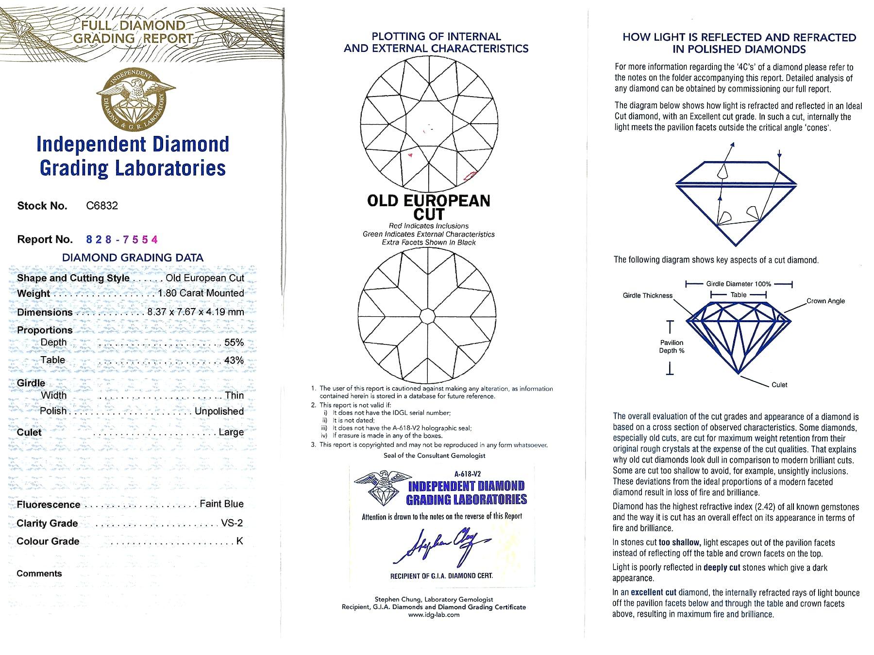 Antike Art déco-Brosche aus Platin mit 3,22 Karat Diamanten und Platin im Angebot 6
