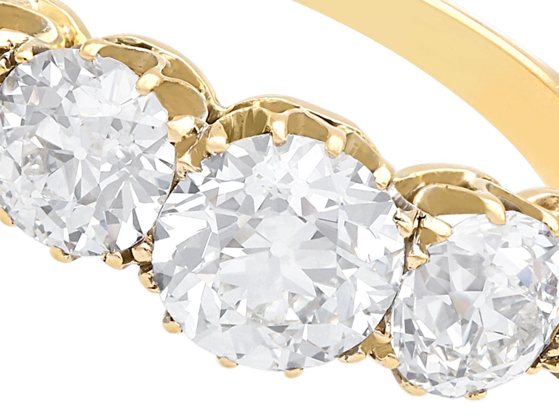 5 stone diamond ring 3 carat