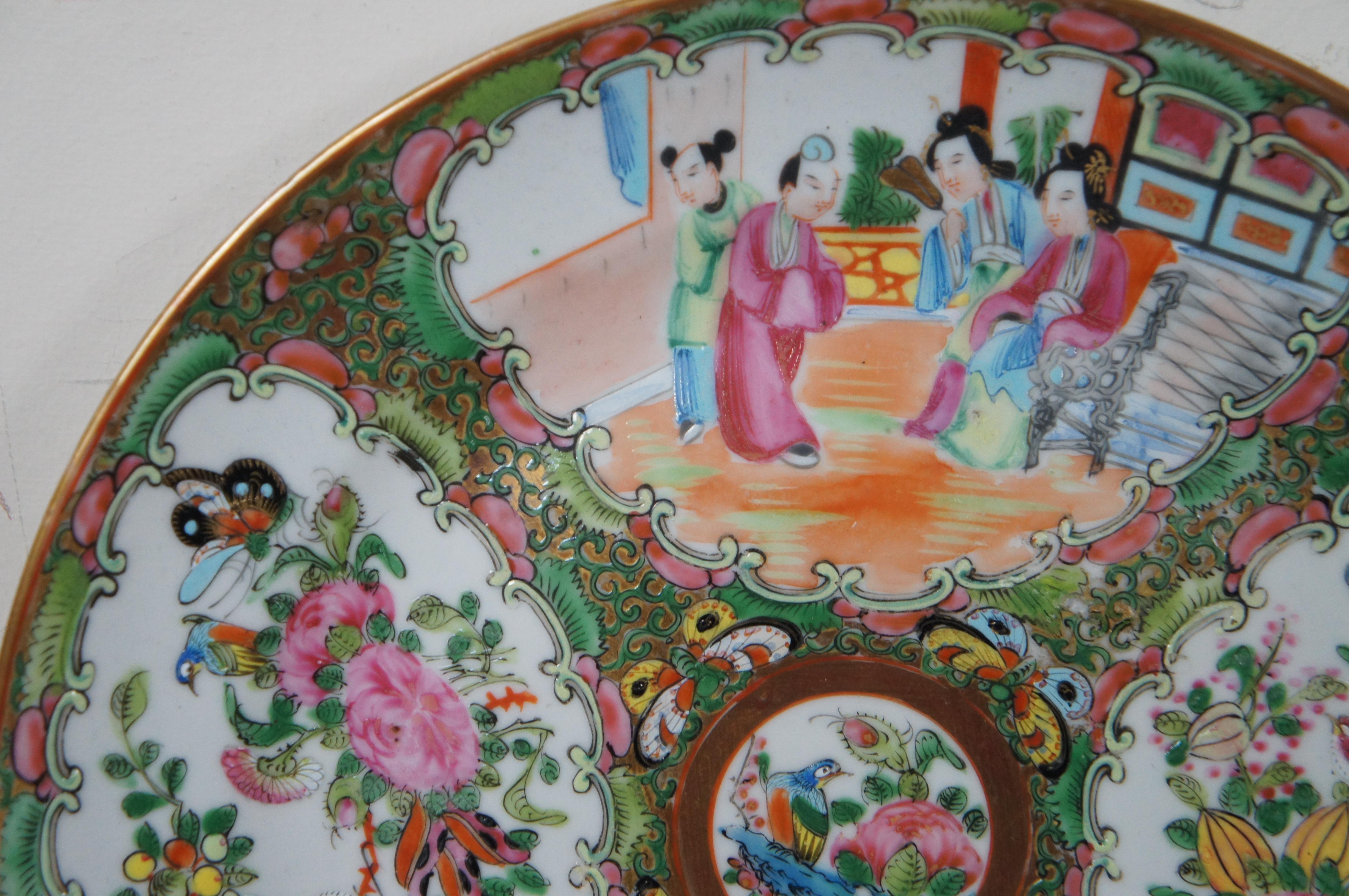 Antique 32pc 19th Century Chinese Export Mandarin Famille Rose Porcelain China  For Sale 8