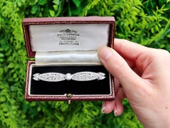 Antique 3.35 Carat Diamond and Platinum Brooch Circa 1925
