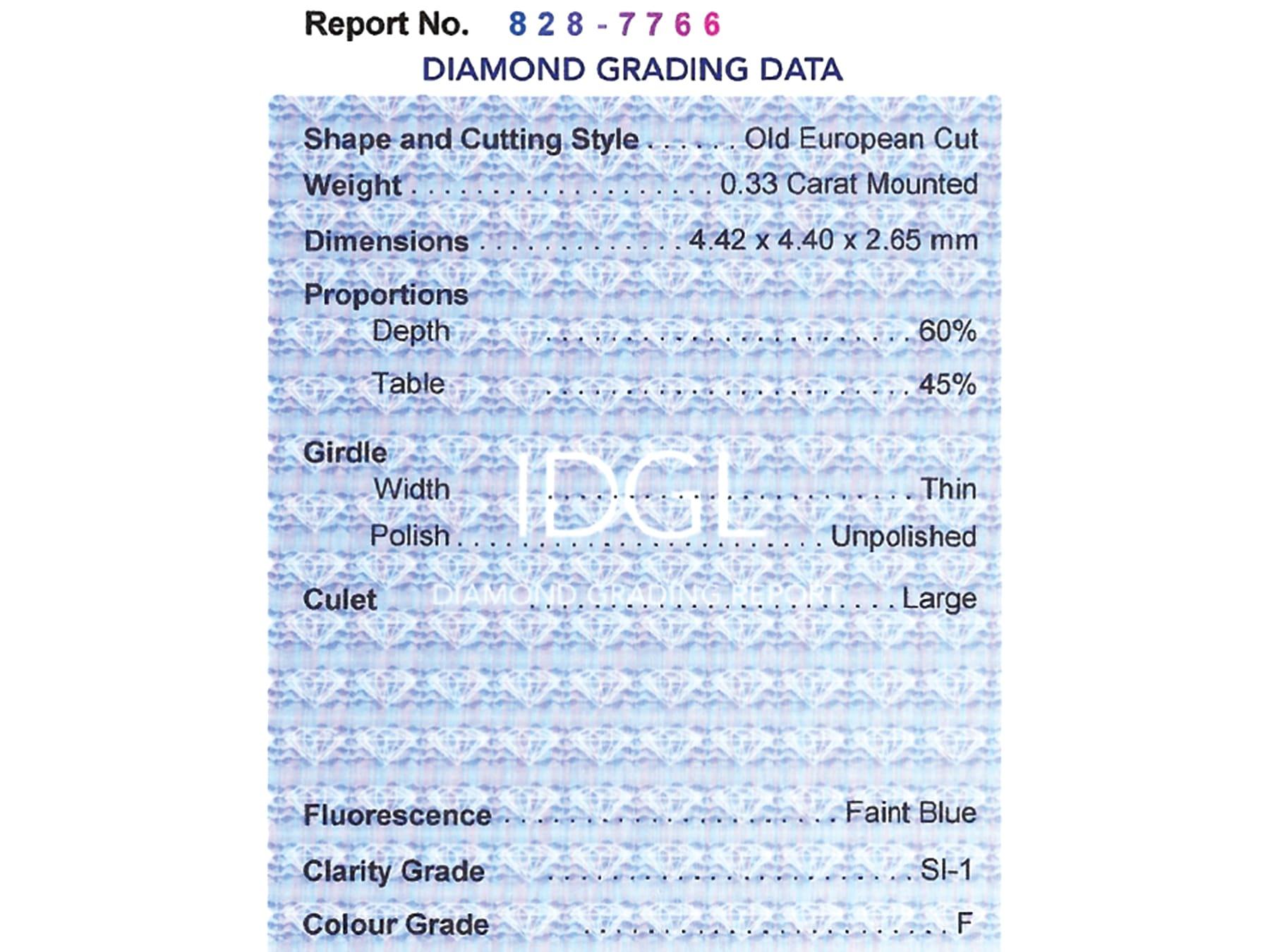 Art Deco 3,44 Karat Diamant und Platin Kleidring im Angebot 4