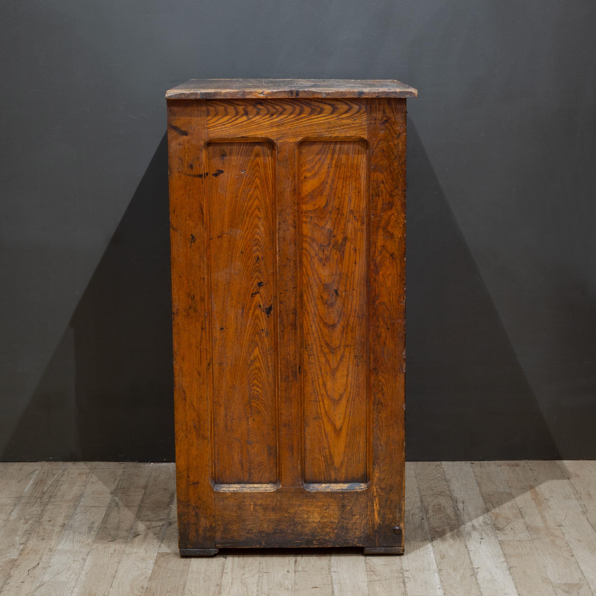 Steel Antique 36 Drawer Printer's Typeset Industrial Cabinet c.1910-1920 For Sale