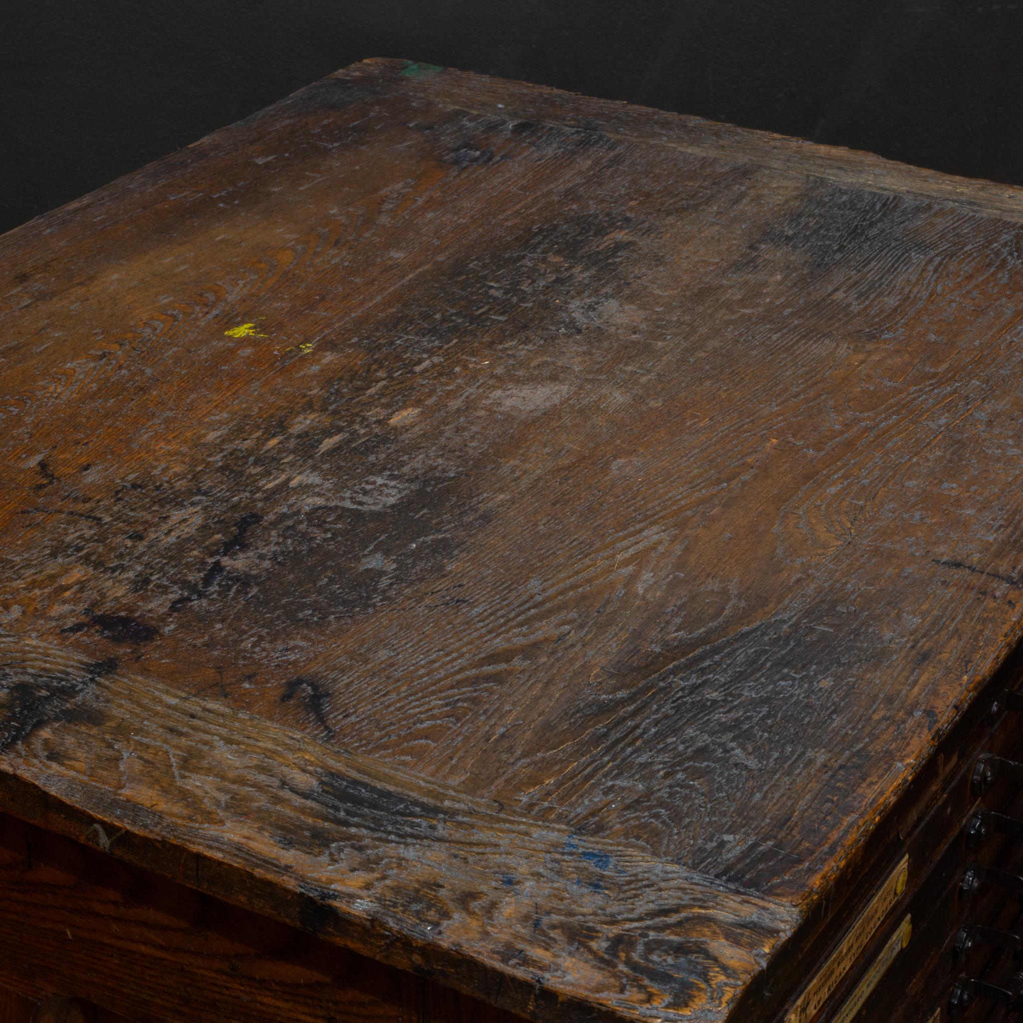Antique 36 Drawer Printer's Typeset Industrial Cabinet c.1910-1920 For Sale 3