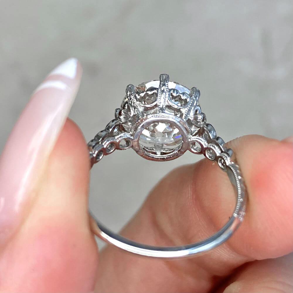 Antique 3.62ct Old European Cut Diamond Engagement Ring, circa 1920 6