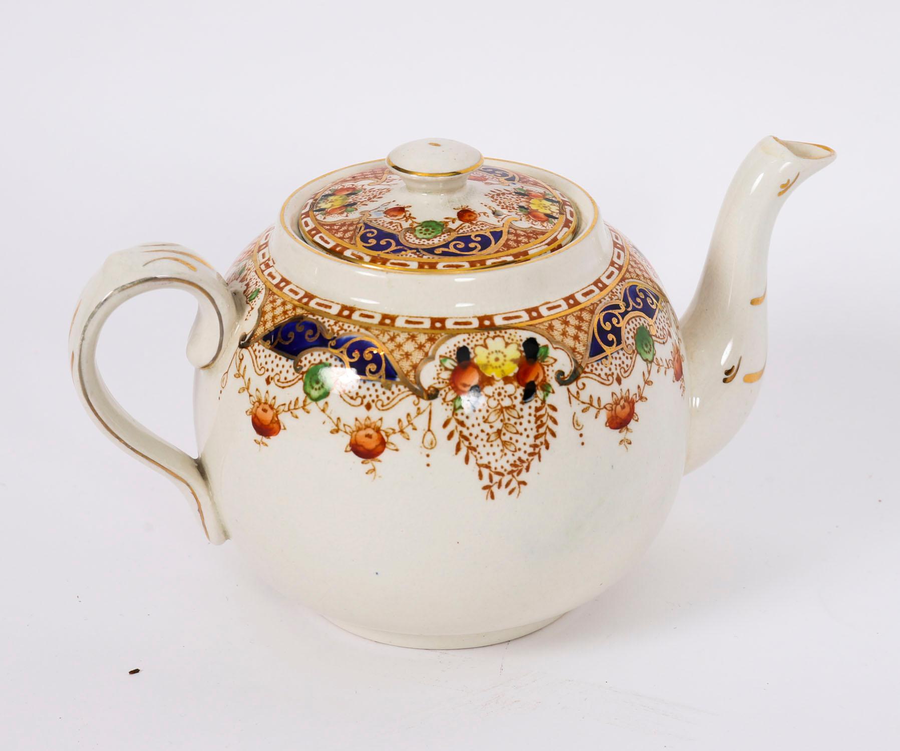 Antico set da tè di 38 pezzi in porcellana Burgess Bros Carlisle Ware 20° secolo in vendita 4