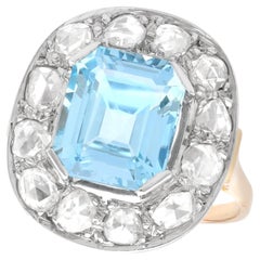 Aquamarine Cocktail Rings