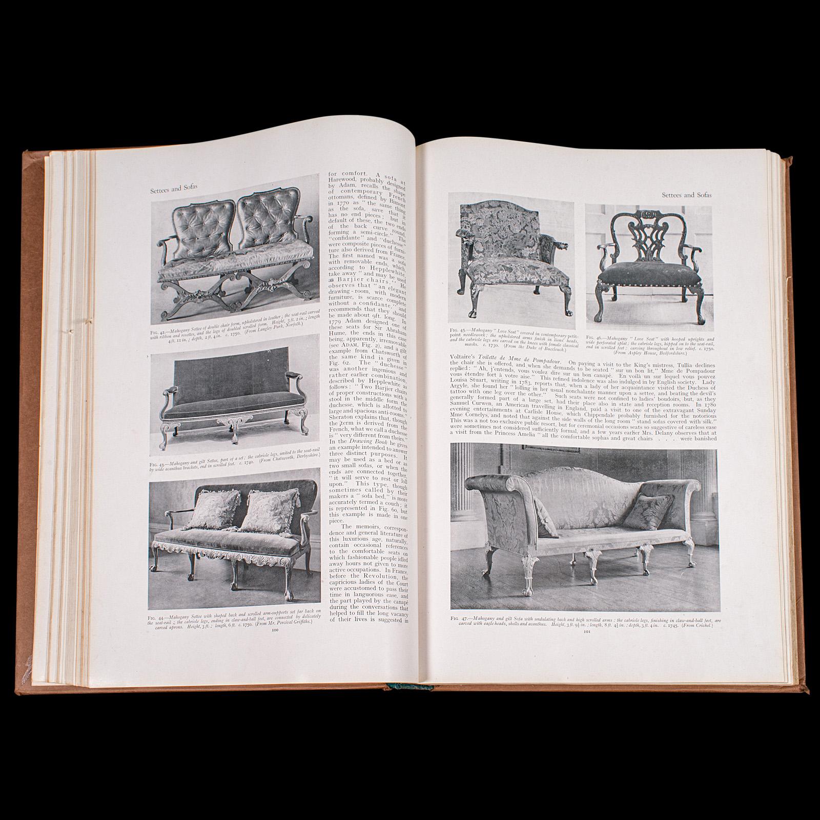 Conjunto de libros antiguos de 3 volúmenes, Diccionario de muebles ingleses, Macquoid, Referencia, A-Z en venta 3