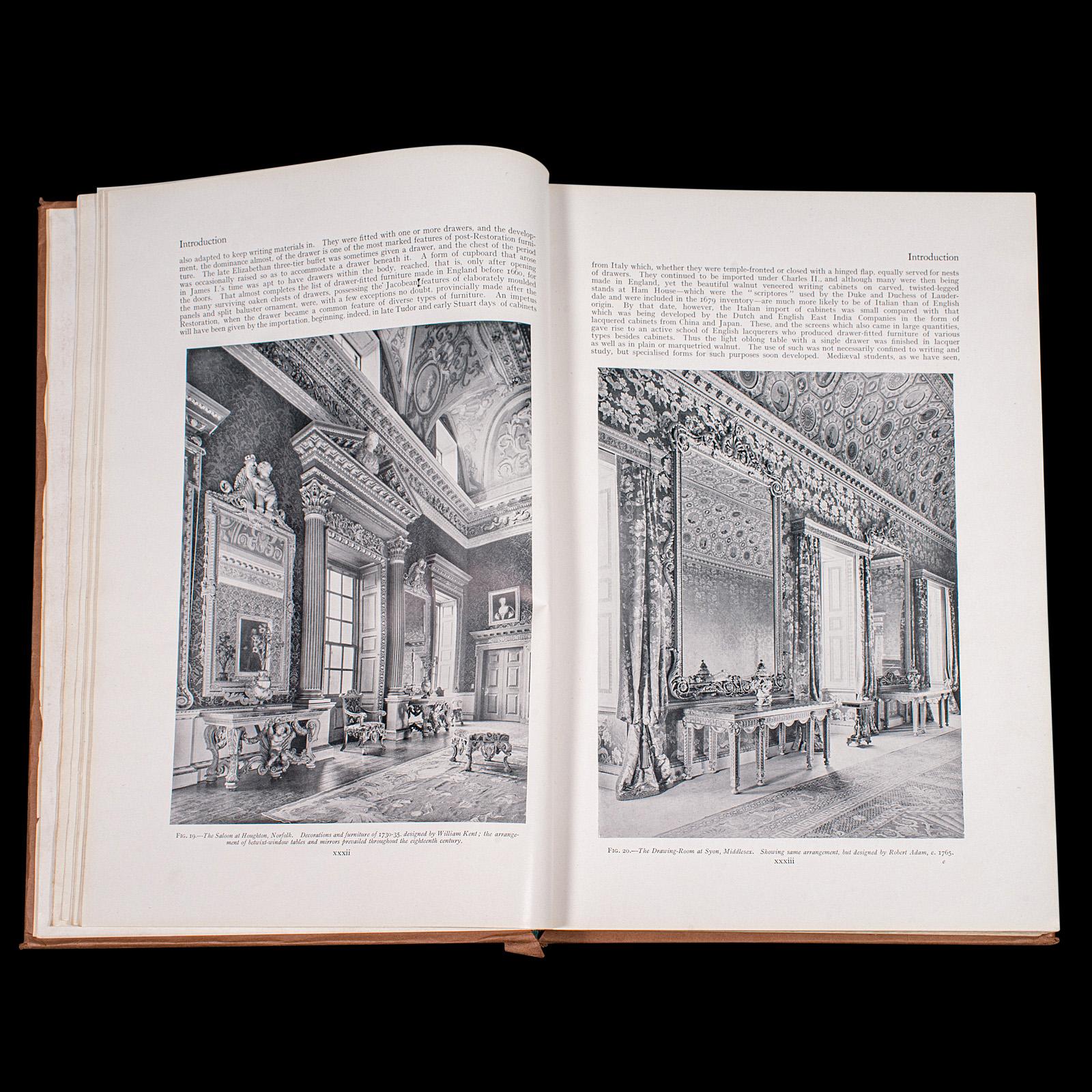 Conjunto de libros antiguos de 3 volúmenes, Diccionario de muebles ingleses, Macquoid, Referencia, A-Z Británico en venta