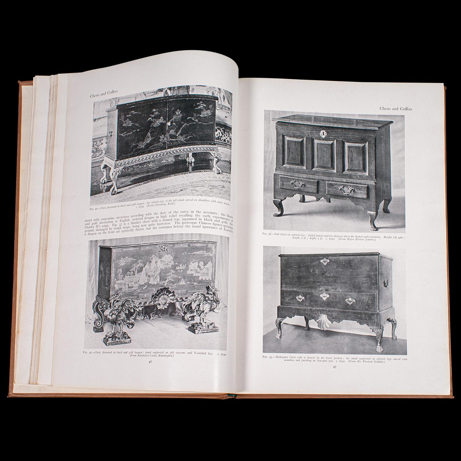 Conjunto de libros antiguos de 3 volúmenes, Diccionario de muebles ingleses, Macquoid, Referencia, A-Z siglo XX en venta