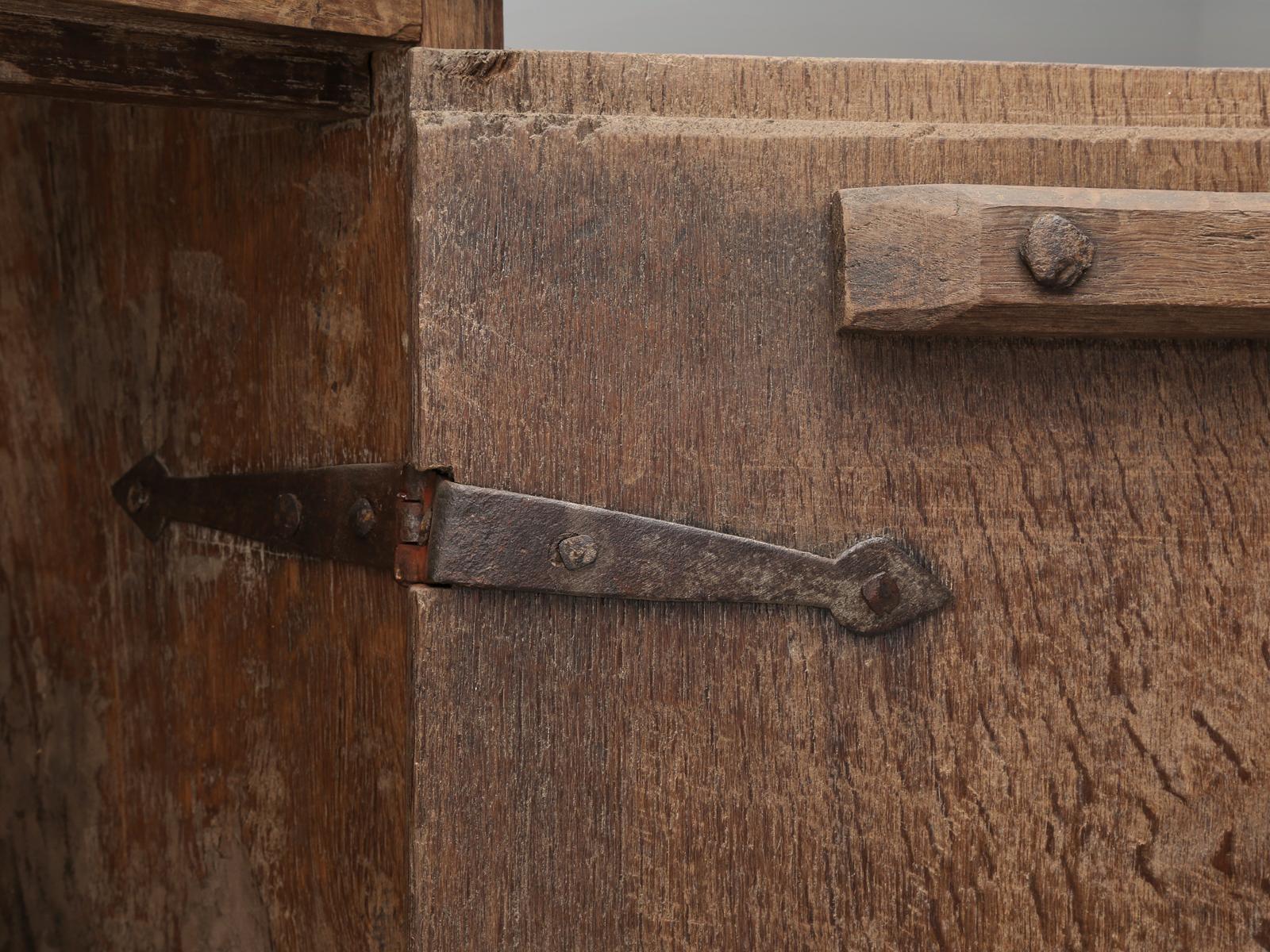 Antique 4-Door Cupboard or Armoire circa 1600's Still Beautiful and Unrestored 10
