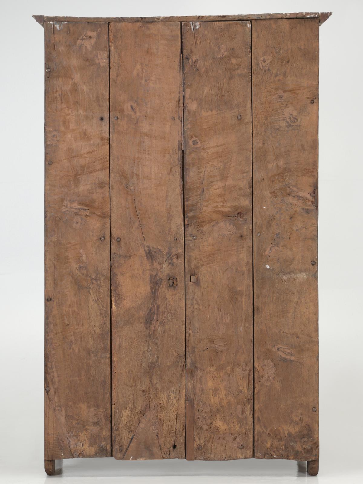 Antique 4-Door Cupboard or Armoire circa 1600's Still Beautiful and Unrestored 13