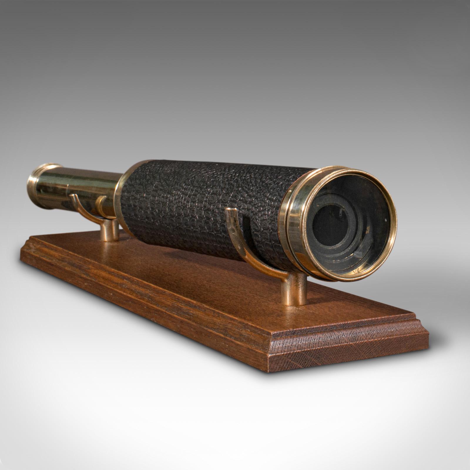 19th Century Antique 4 Draw Telescope, English, Terrestrial, Astronomical, Dollond, Victorian For Sale