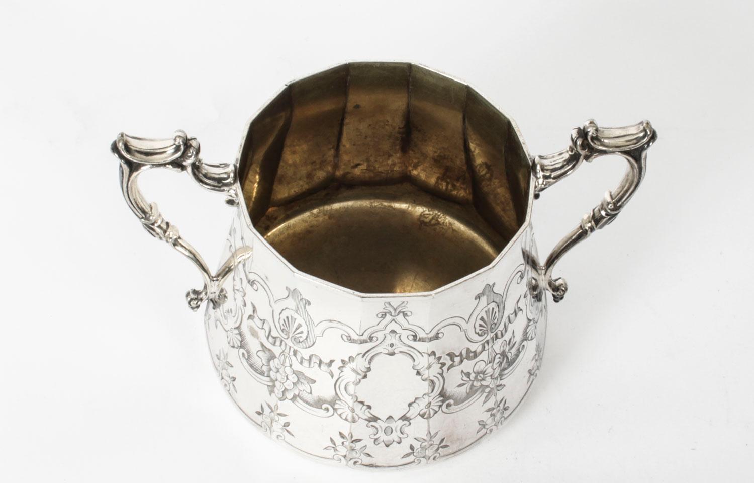 Antique 4 Piece Tea Coffee Service by Elkington, 19th Century 4