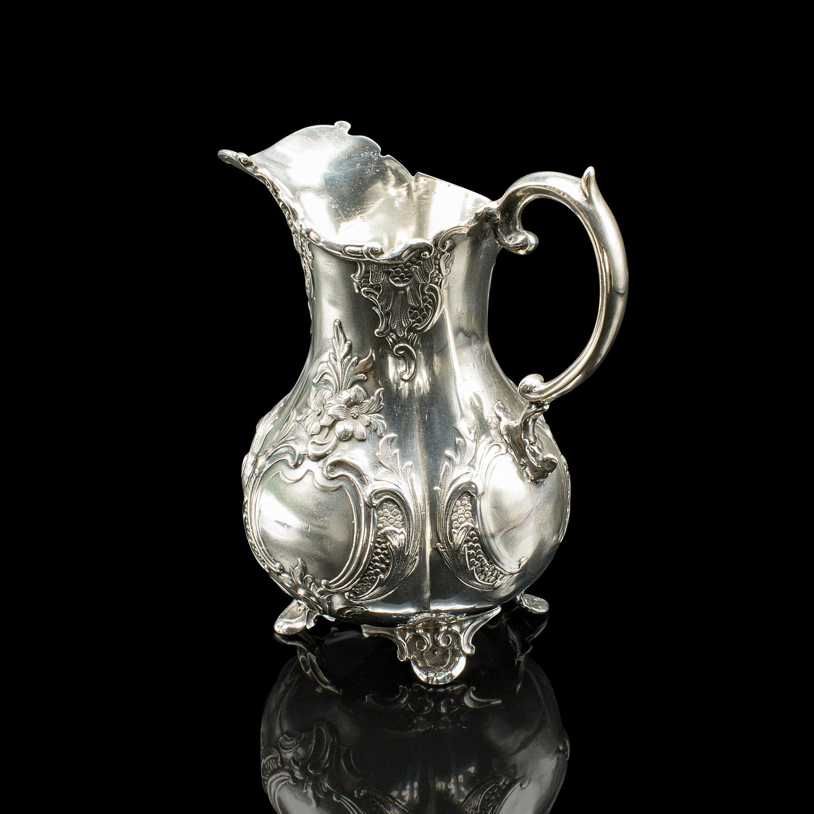 Service à thé 4 pièces ancien, anglais, en métal argenté, cafetière, édouardien, 1910 en vente 3