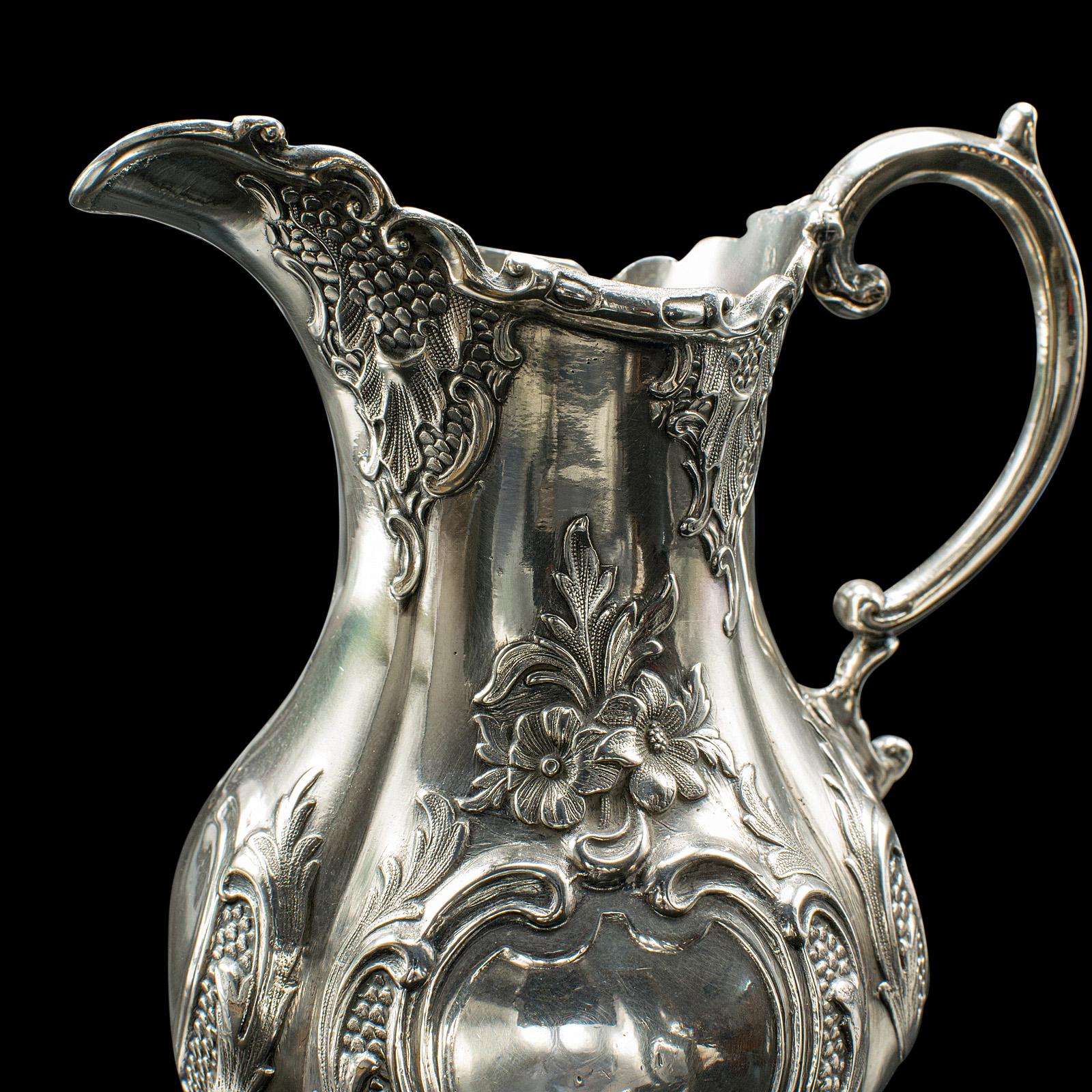 Service à thé 4 pièces ancien, anglais, en métal argenté, cafetière, édouardien, 1910 en vente 4