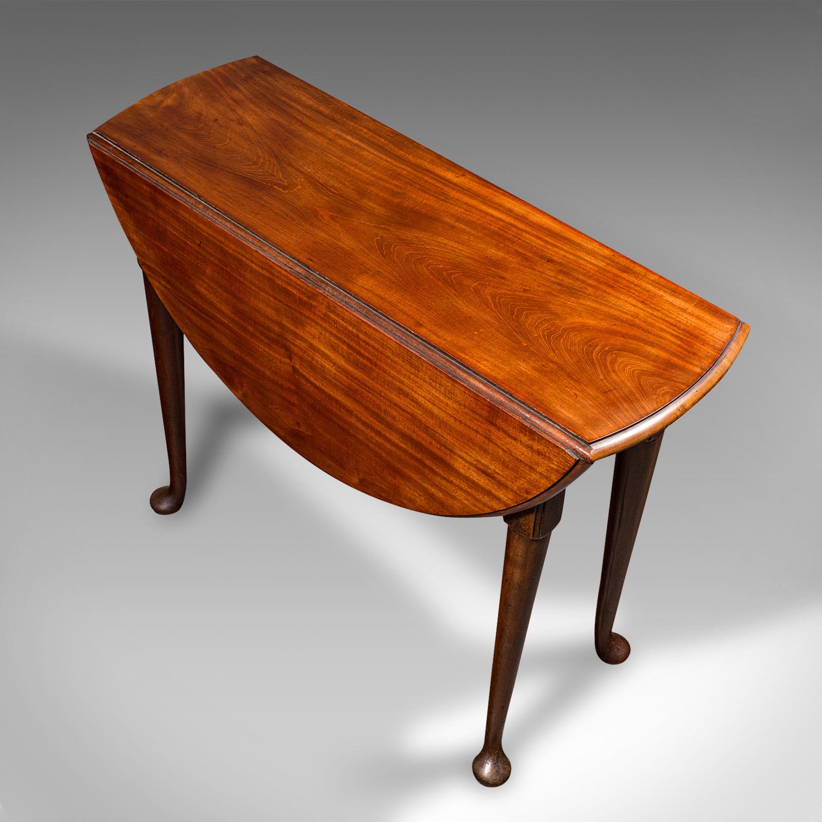 Antique 4 Seat Drop Leaf Supper Table, English, Extending, Gate Leg, Georgian For Sale 4