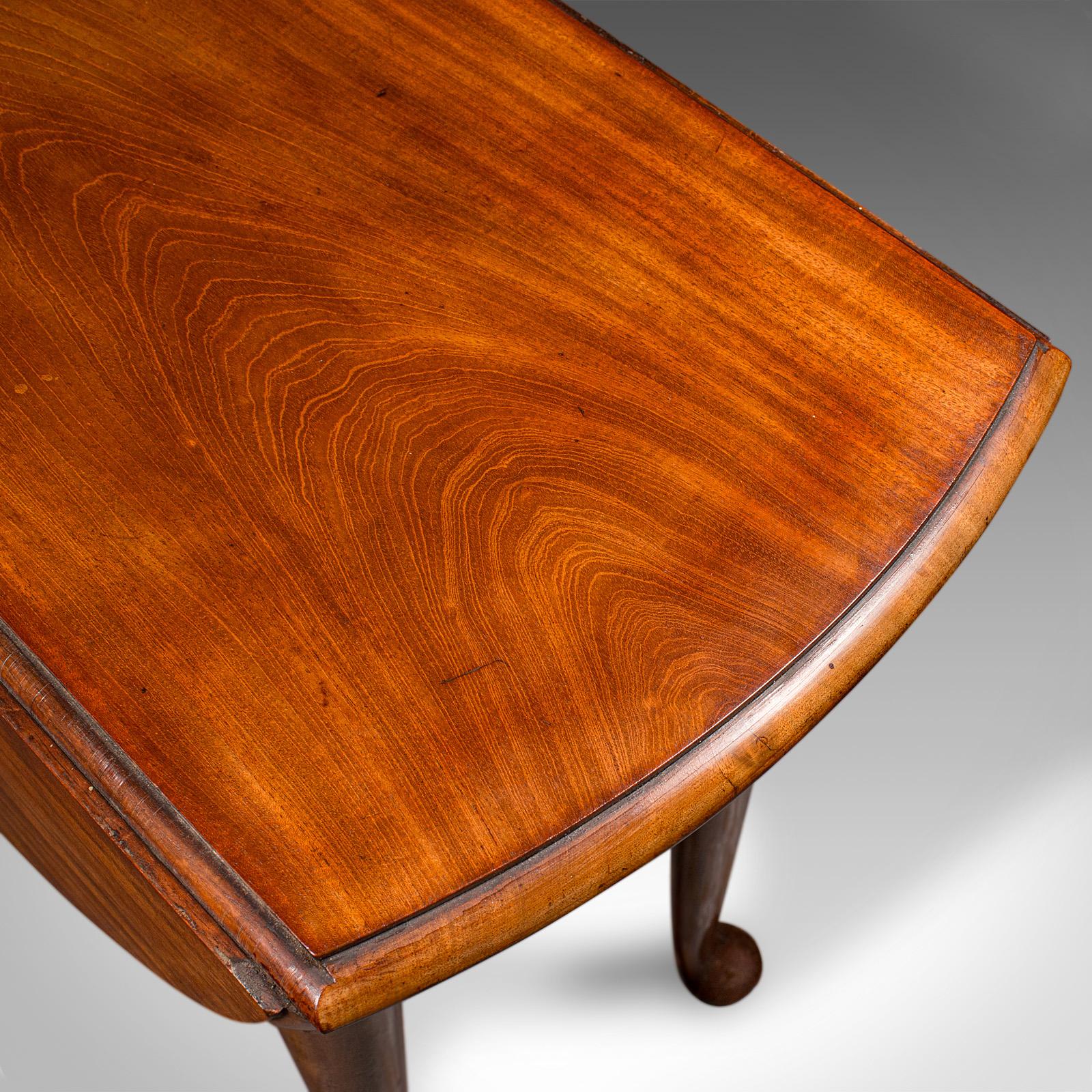 Antique 4 Seat Drop Leaf Supper Table, English, Extending, Gate Leg, Georgian For Sale 5