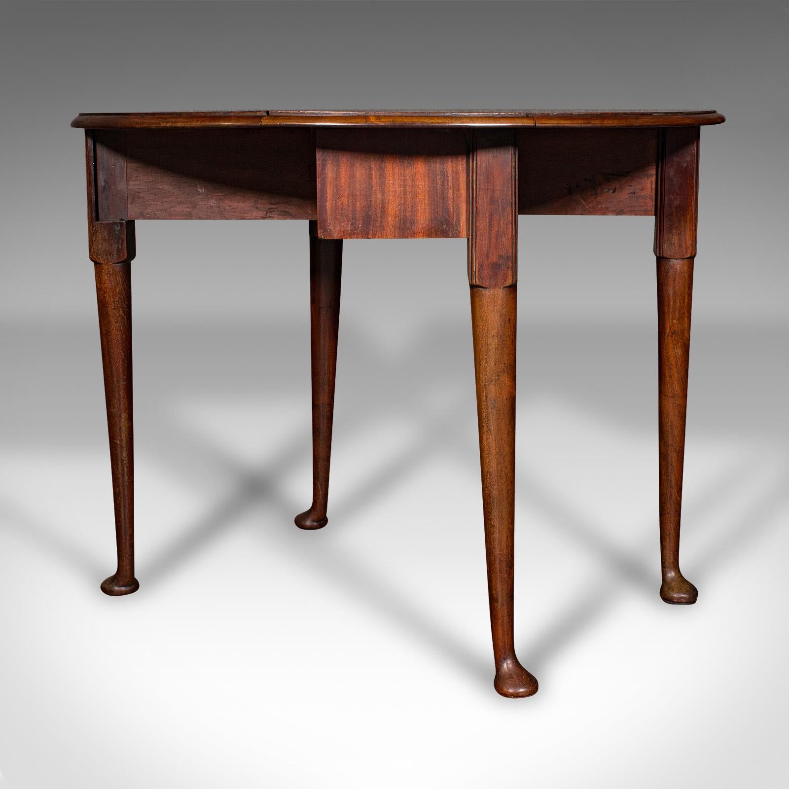 Antique 4 Seat Drop Leaf Supper Table, English, Extending, Gate Leg, Georgian For Sale 1