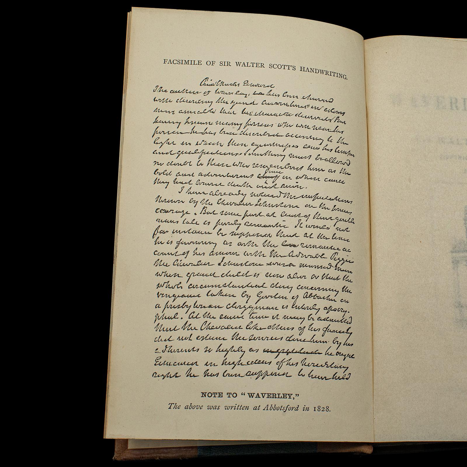 Paper Antique 4 Vols, Waverley Novels, Walter Scott, Scottish, Literary Set, Victorian For Sale