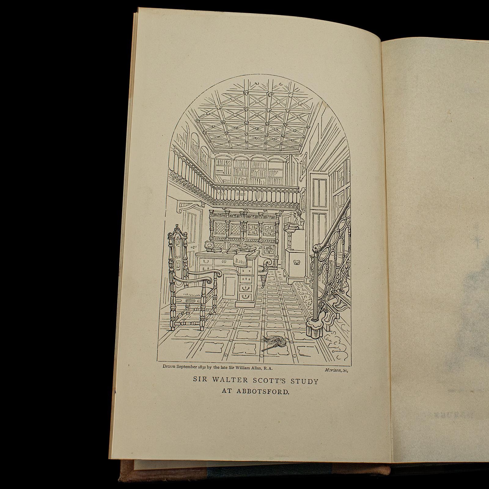 Antique 4 Vols, Waverley Novels, Walter Scott, Scottish, Literary Set, Victorian For Sale 1