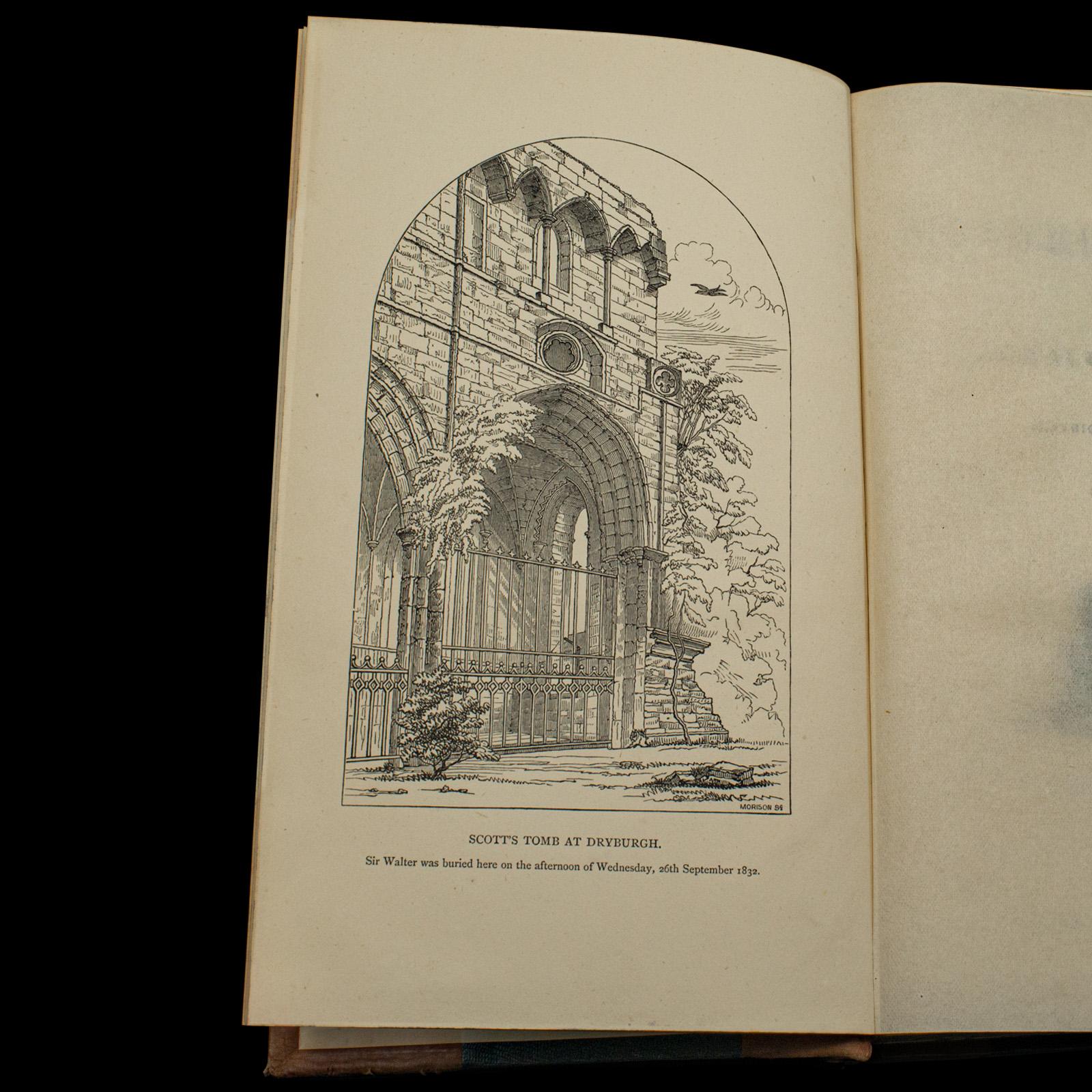 Antique 4 Vols, Waverley Novels, Walter Scott, Scottish, Literary Set, Victorian For Sale 2