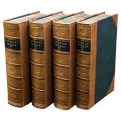 Antico 4 volumi, Romanzi di Waverley, Walter Scott, Scozzese, Set letterario, Vittoriano
