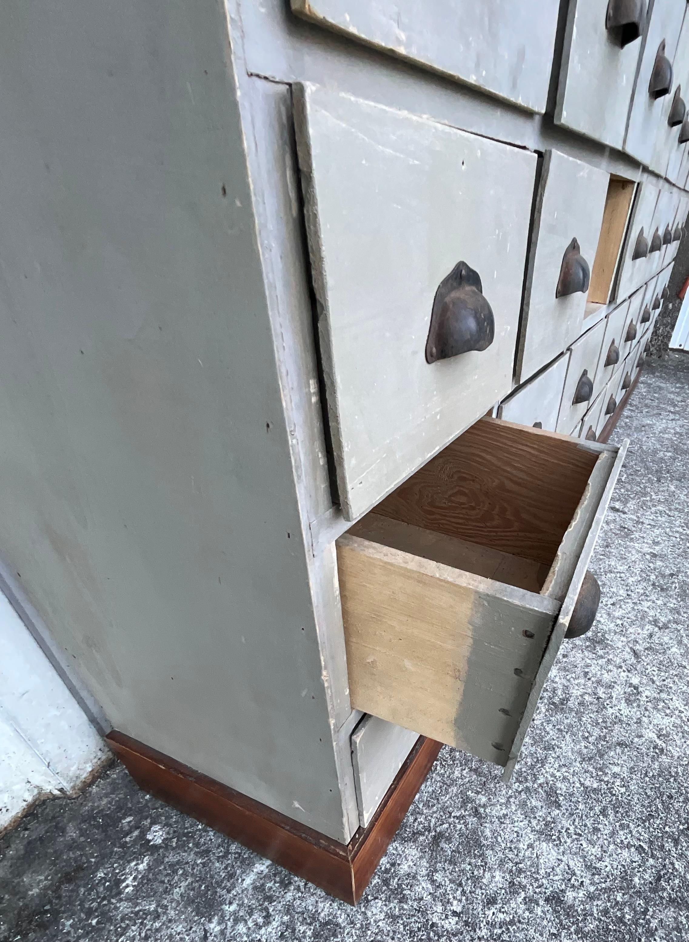 Antique 40-Drawer Apothecary Cabinet – Paris, circa 1920 For Sale 6