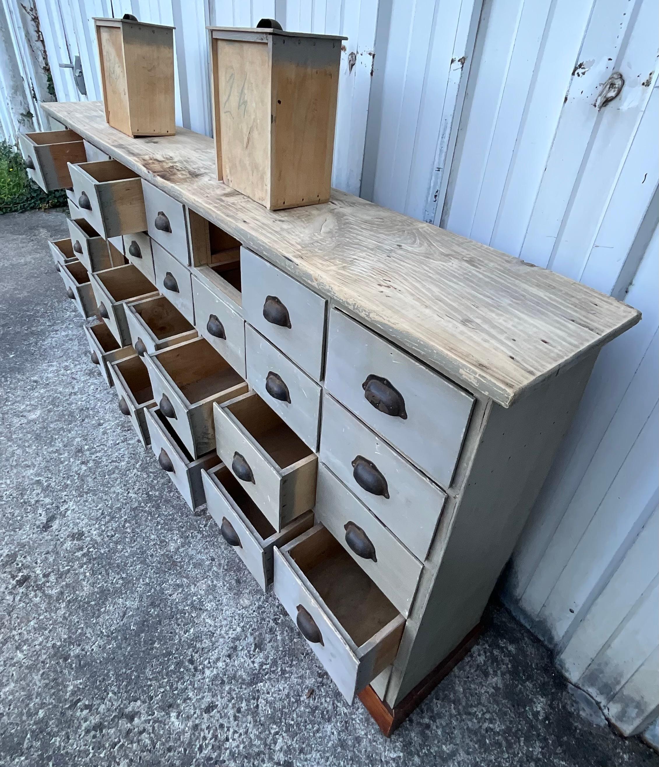 Antique 40-Drawer Apothecary Cabinet – Paris, circa 1920 For Sale 11