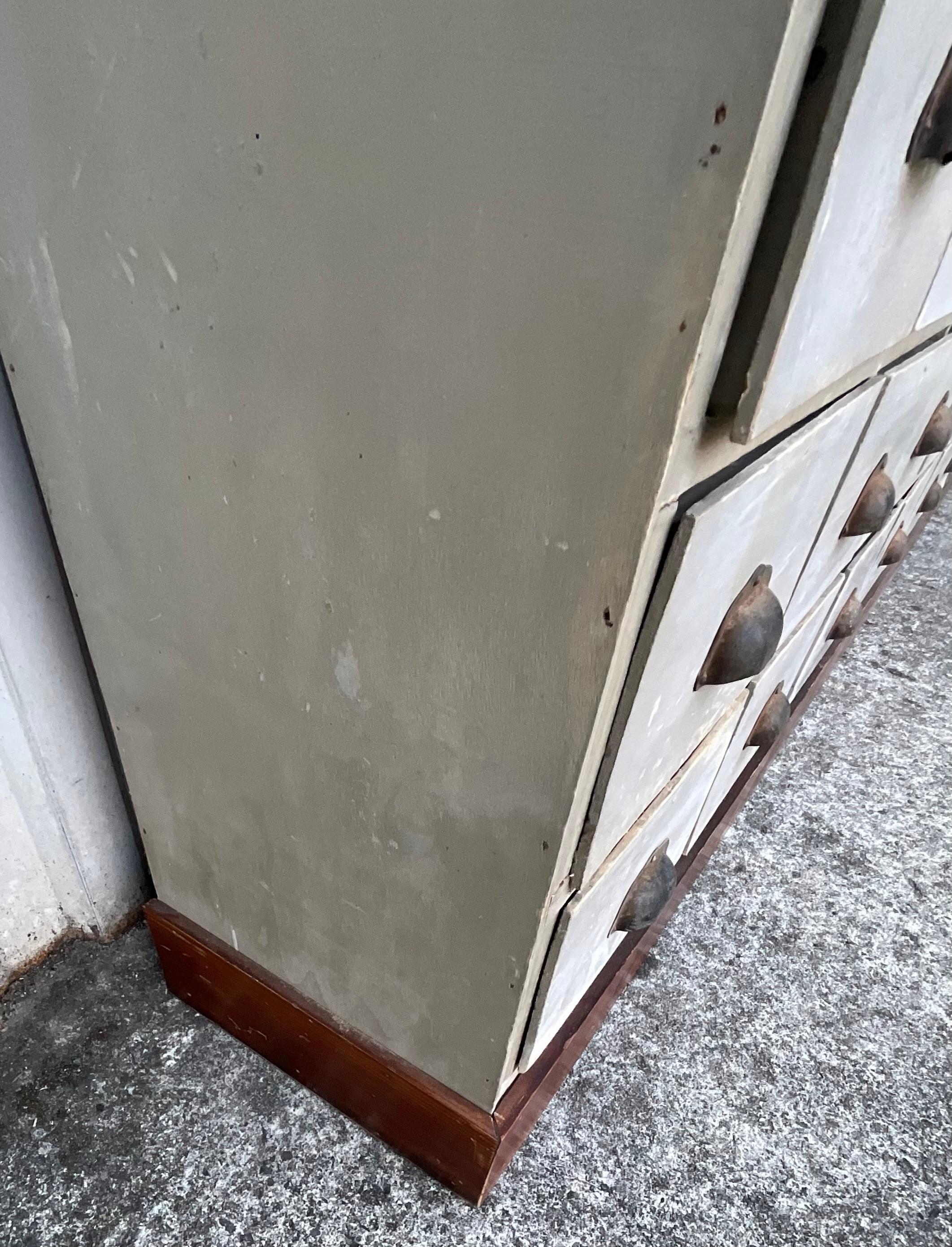 French Antique 40-Drawer Apothecary Cabinet – Paris, circa 1920 For Sale