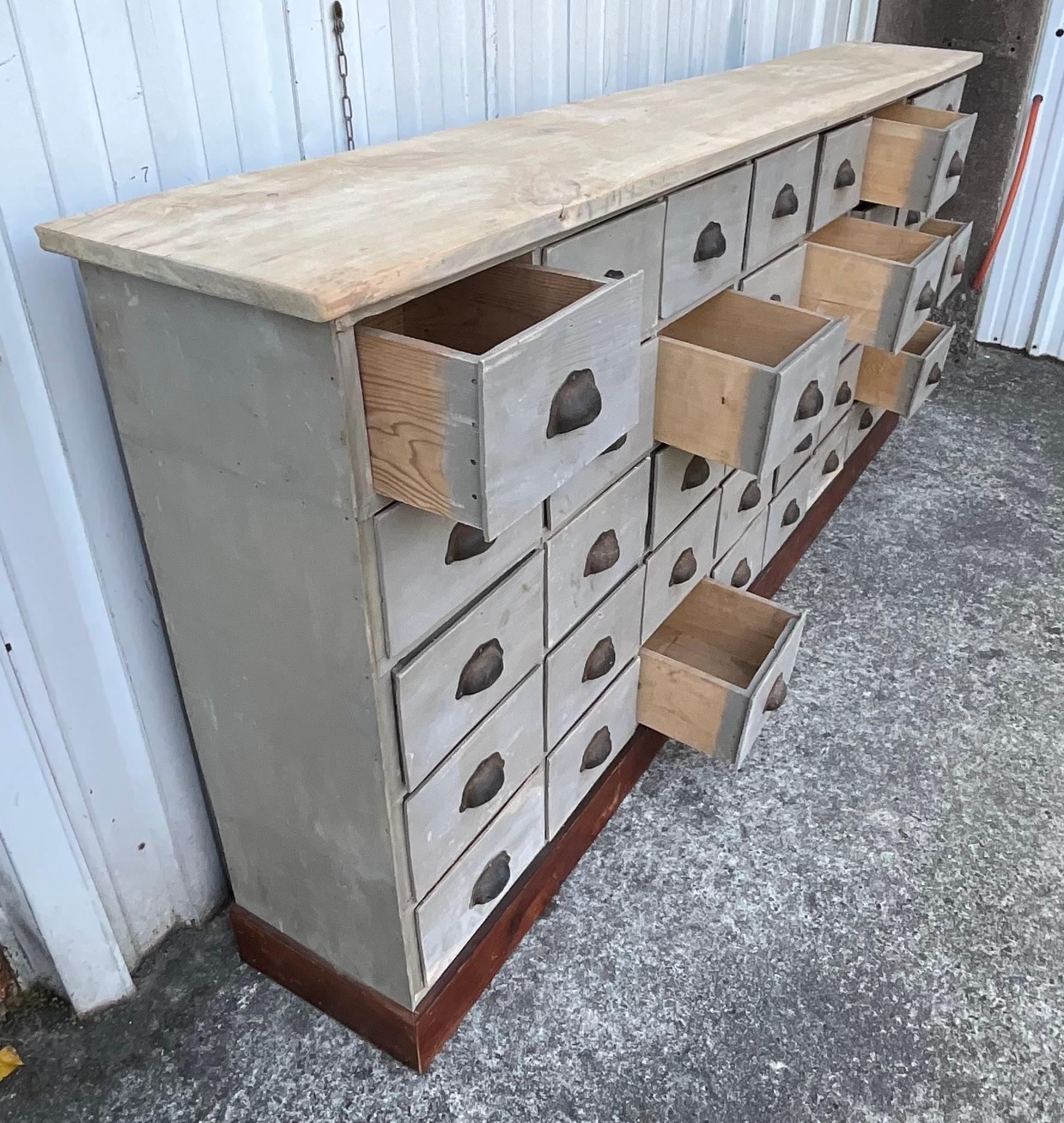Antique 40-Drawer Apothecary Cabinet – Paris, circa 1920 For Sale 1