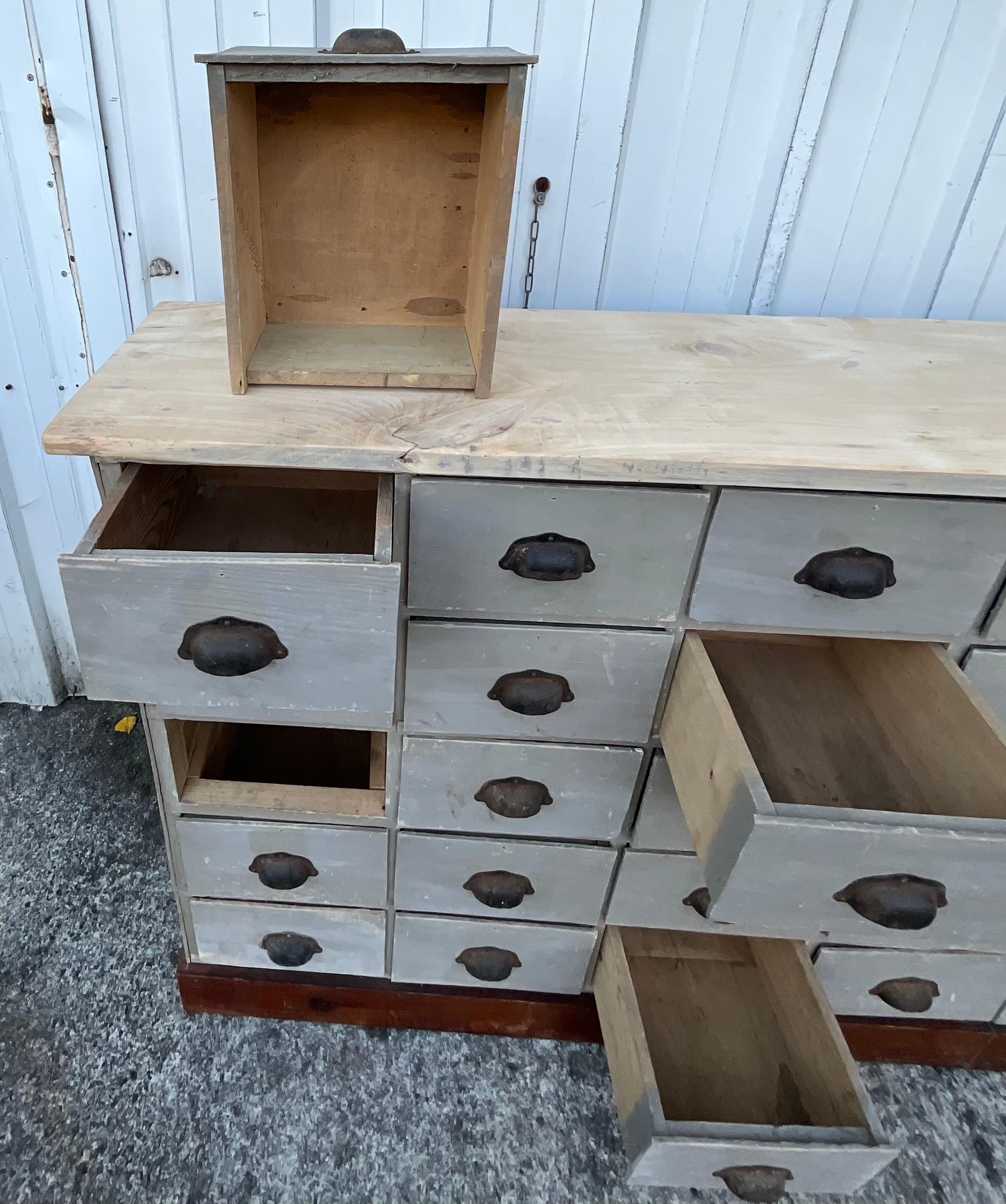 Antique 40-Drawer Apothecary Cabinet – Paris, circa 1920 For Sale 2