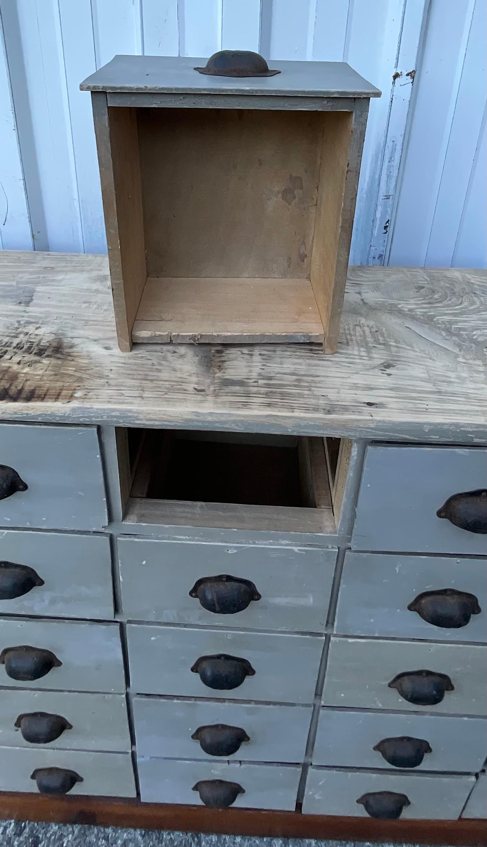 Antique 40-Drawer Apothecary Cabinet – Paris, circa 1920 For Sale 2