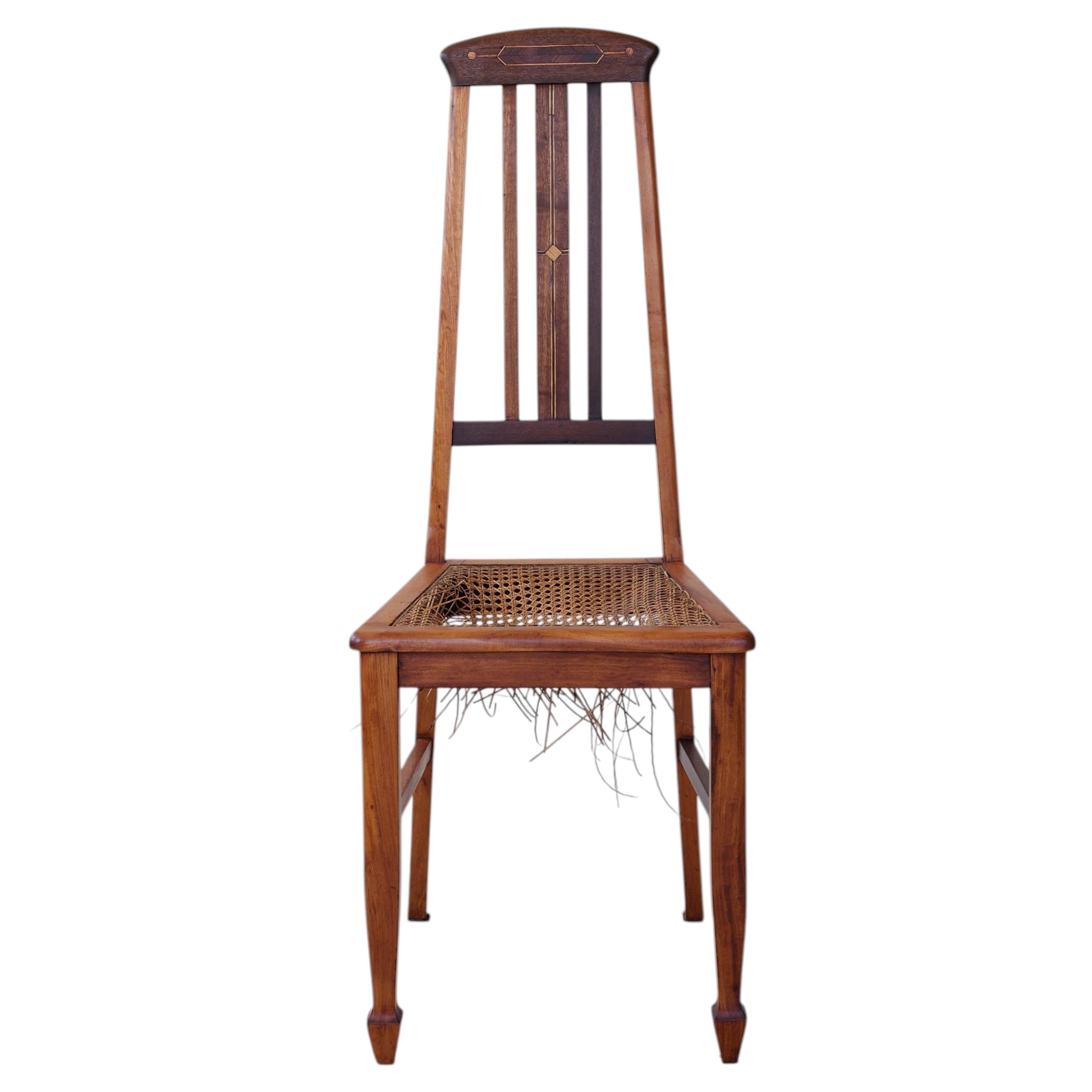 Antique 40's Art Nouveau Dining Room Chair
