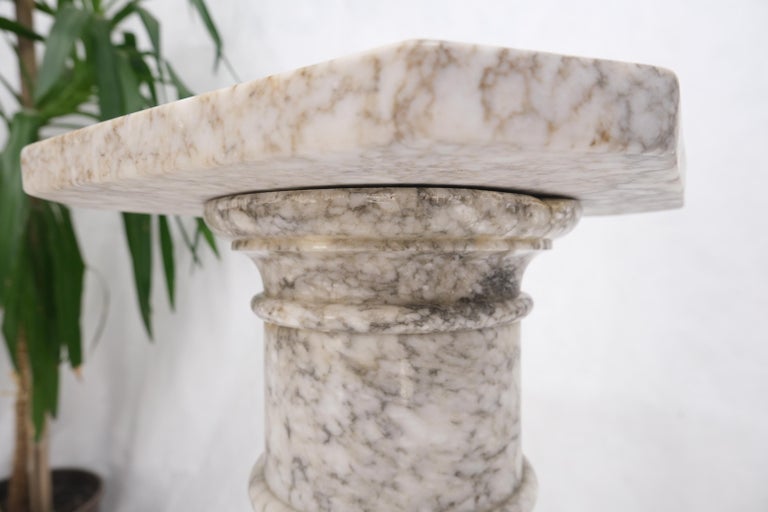 Antique Turned Marble Pedestal Stand For Sale 5