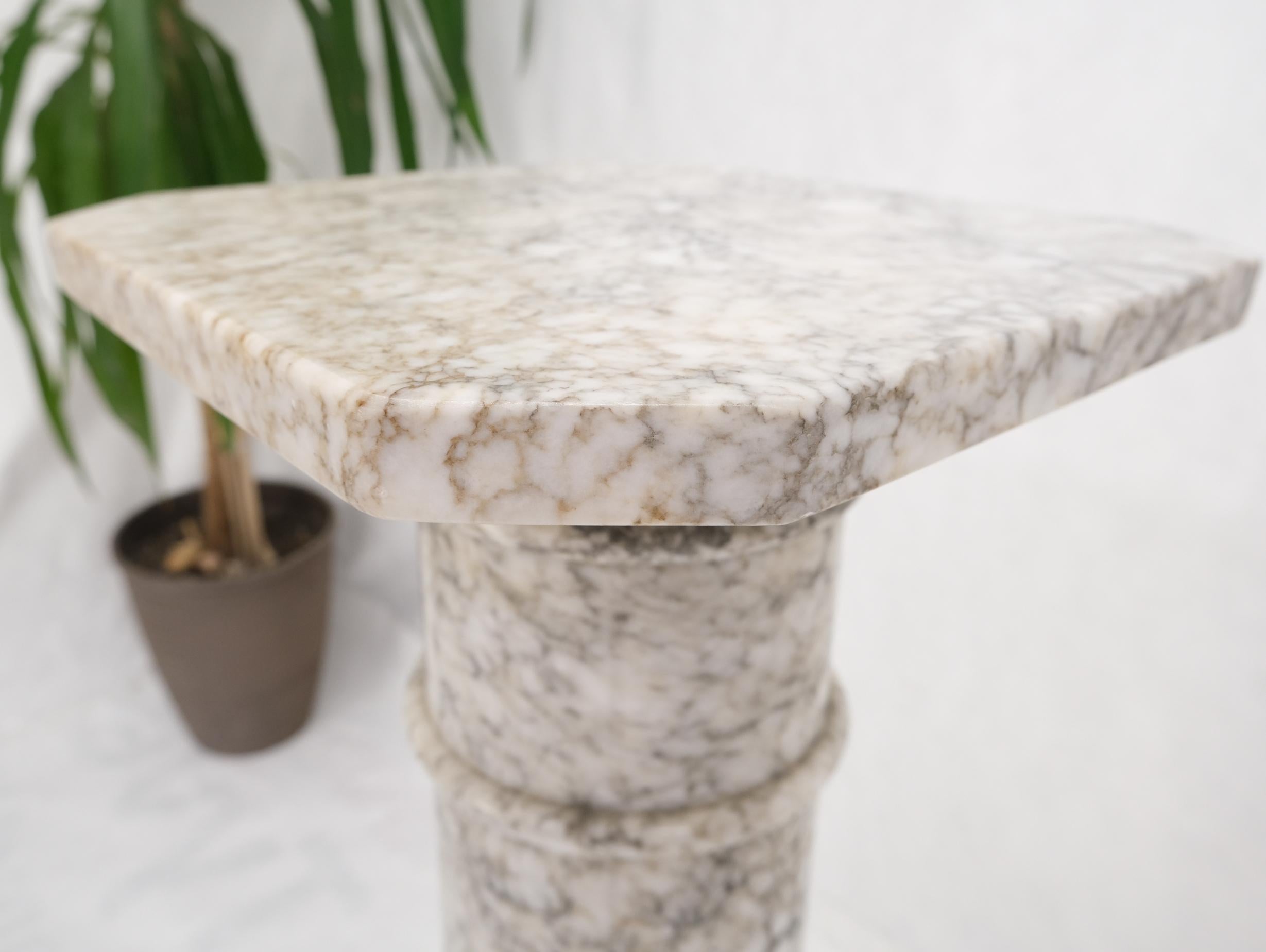 Antique Turned Marble Pedestal Stand 5