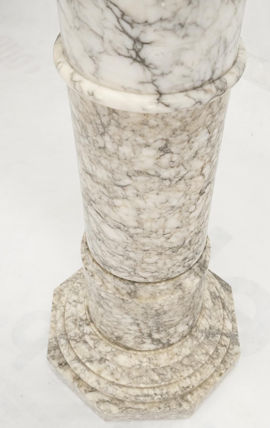 Antique Turned Marble Pedestal Stand 3