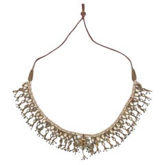 Antique 43.80 Grams Indian 18 Karat Yellow Gold Choker Necklace