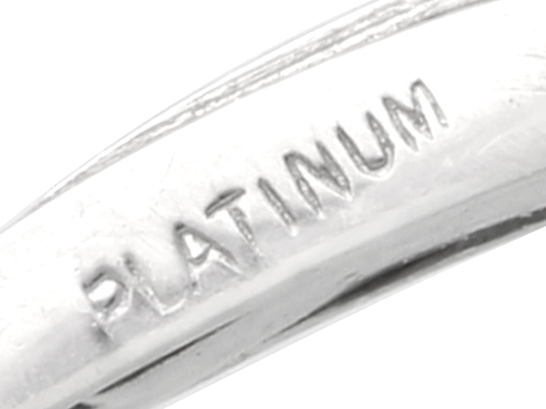 Antique 4.51 Carat Diamond, 18k White Gold and Platinum Bracelet Circa 1930 For Sale 6