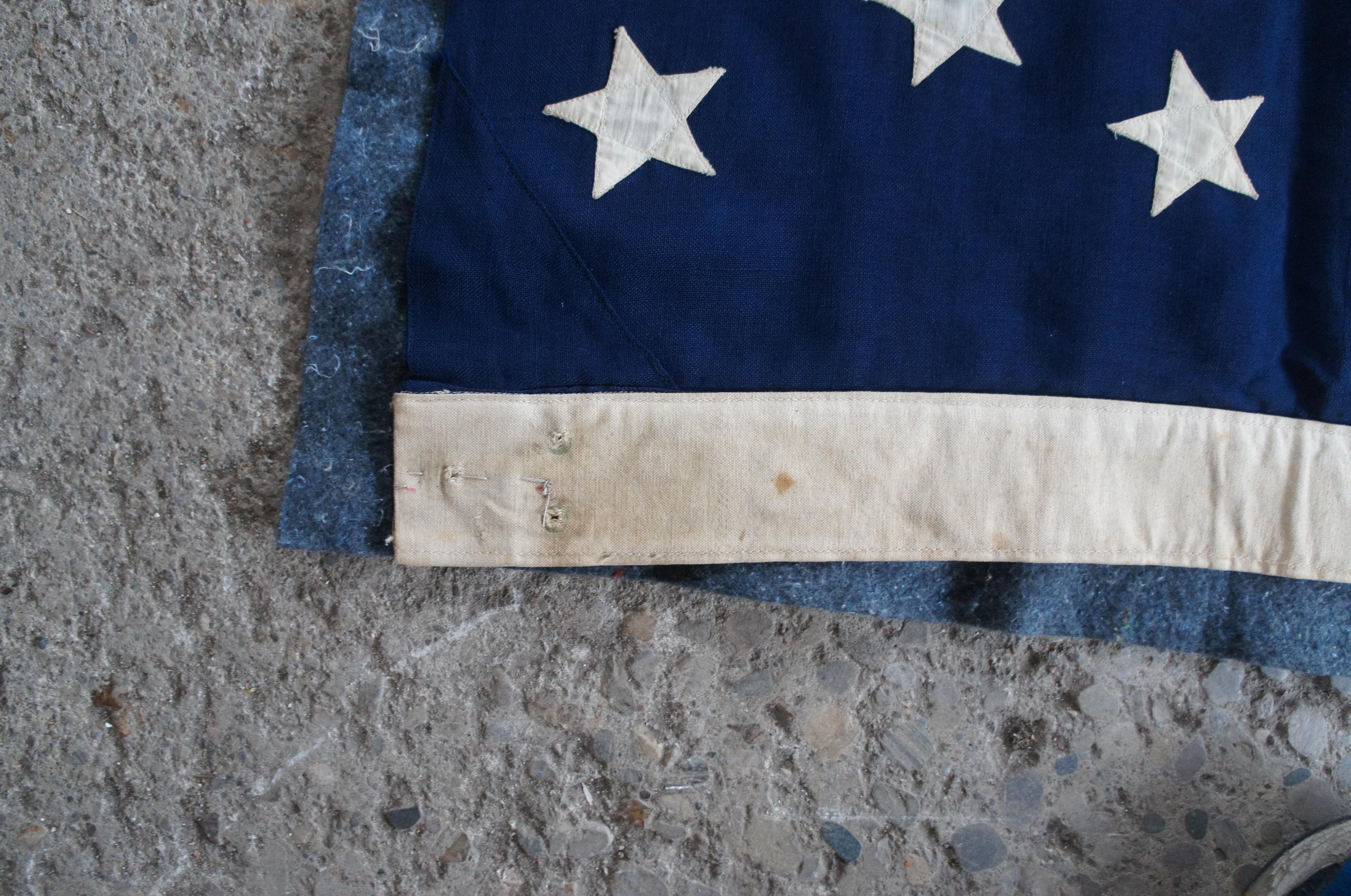 Antique 46 Star WMH Horstmann Company United States of America Flag 83
