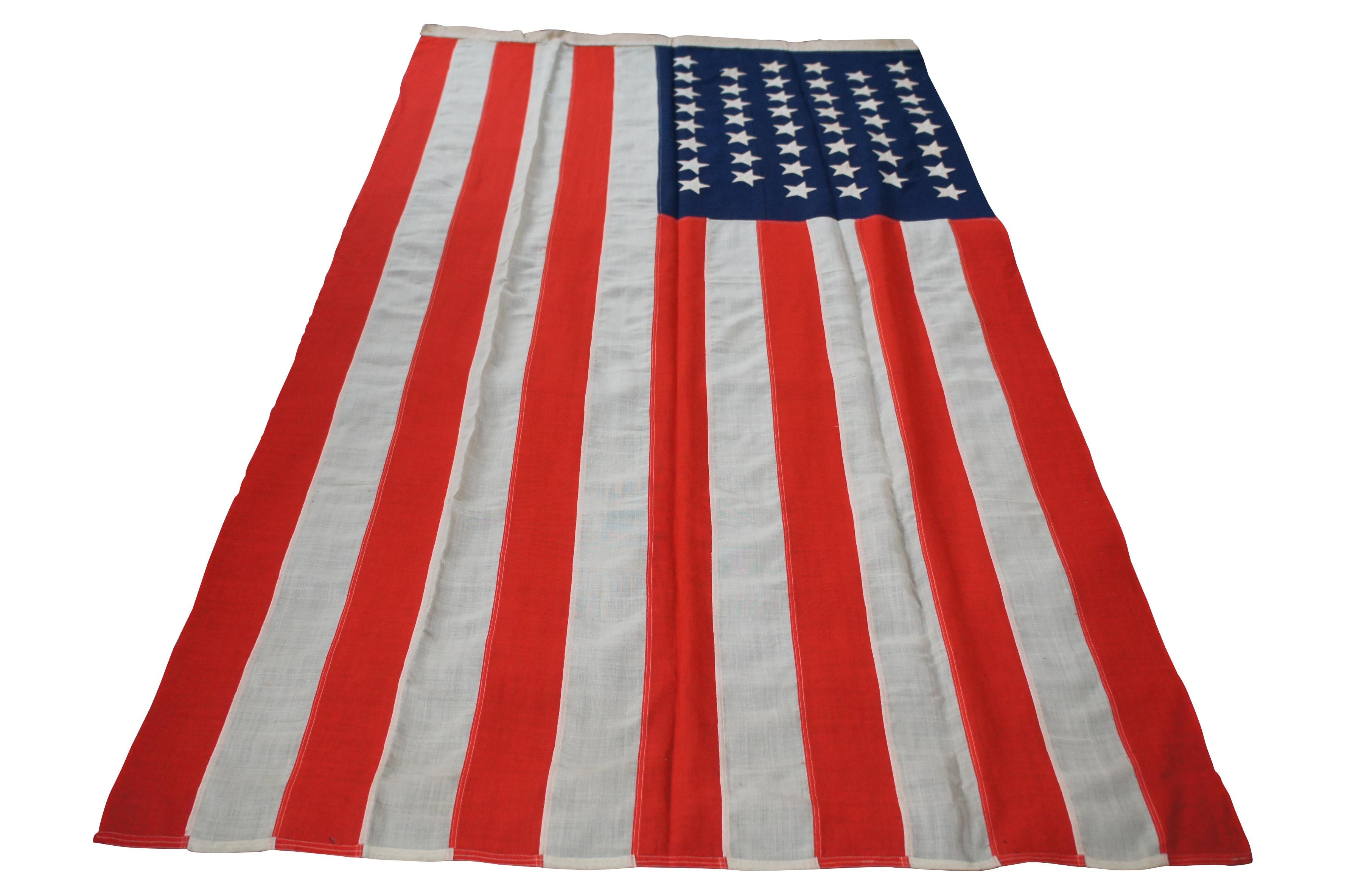 Classique américain Antique 46 étoiles WMH Horstmann Company United States of America Flag 83