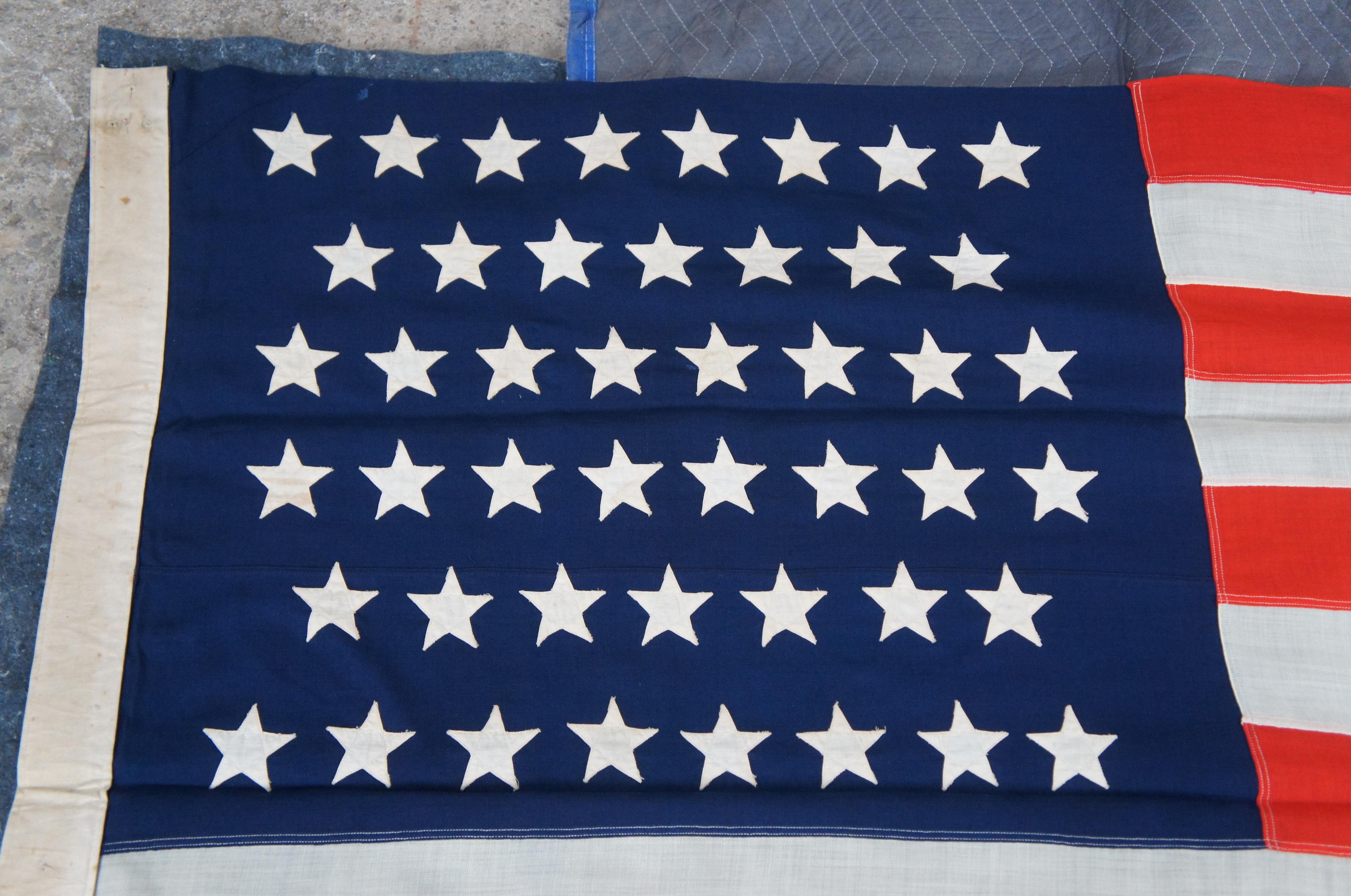 Antique 46 étoiles WMH Horstmann Company United States of America Flag 83