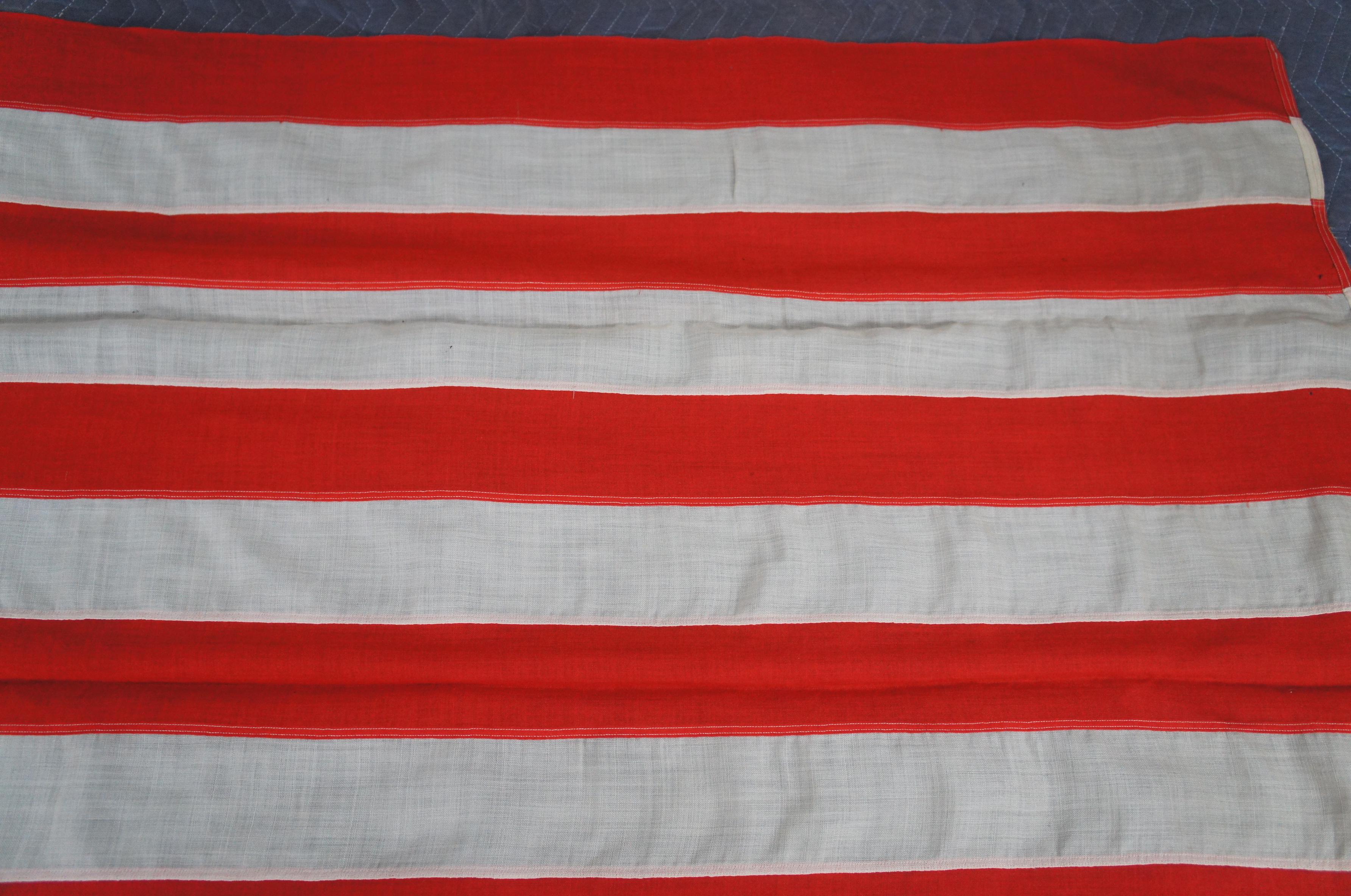 Laine Antique 46 étoiles WMH Horstmann Company United States of America Flag 83