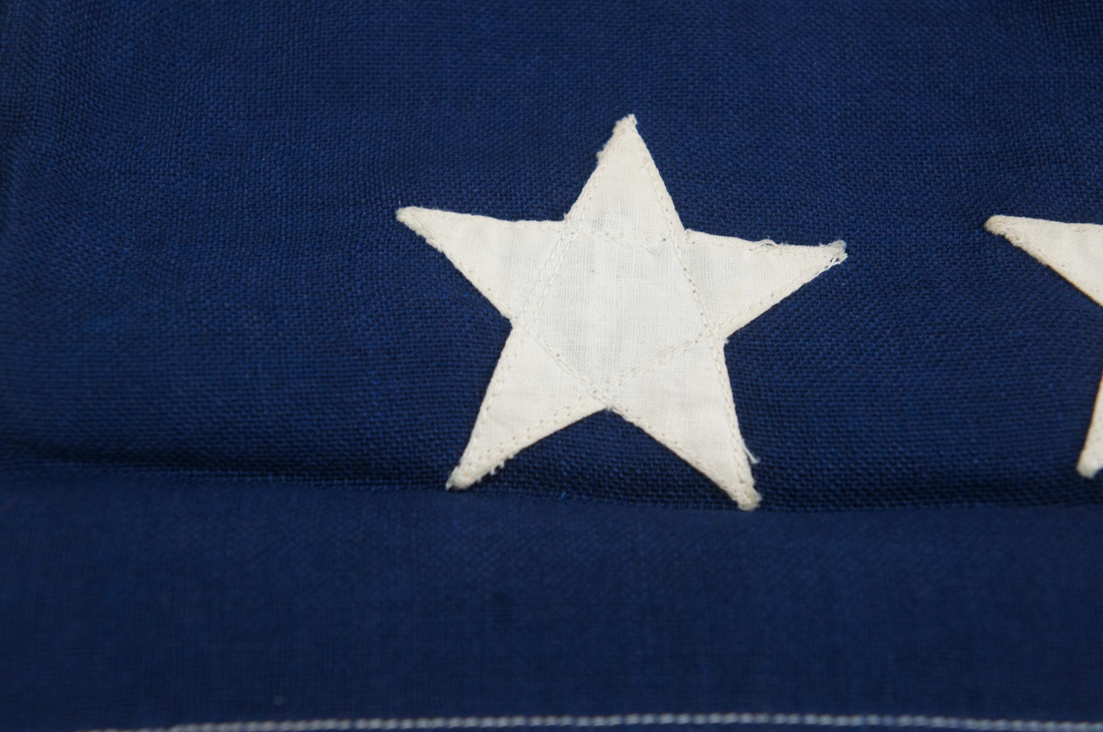Antike 46-Sterne-Flagge der WMH Horstmann Company United States of America 83