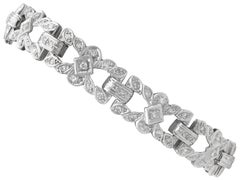 Antique 4.83 Carat Diamond and Platinum Bracelet Circa 1925