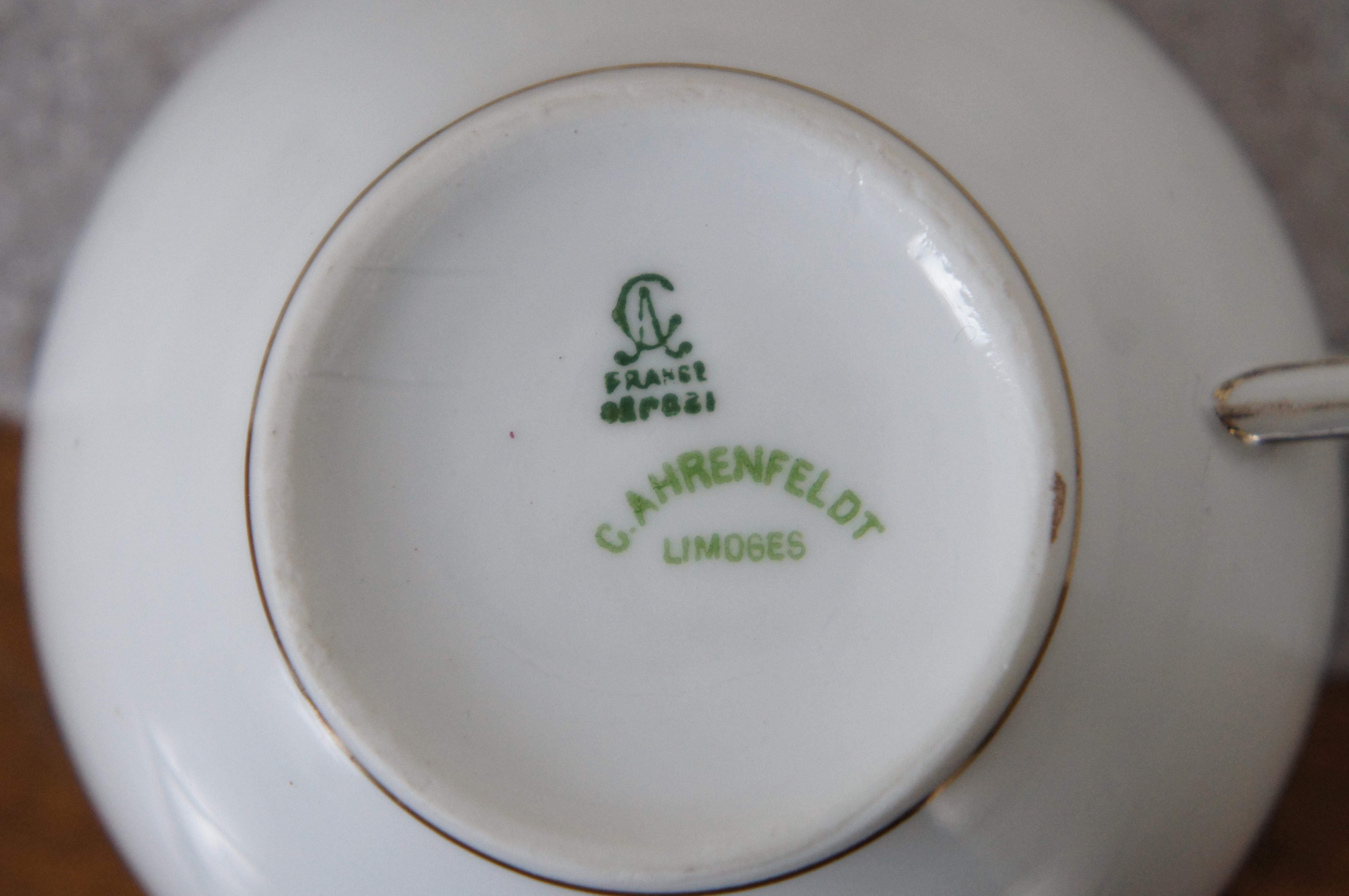 Antique 49 pièces Charles Ahrenfeldt French Limoges Porcelain Dinnerware en vente 1
