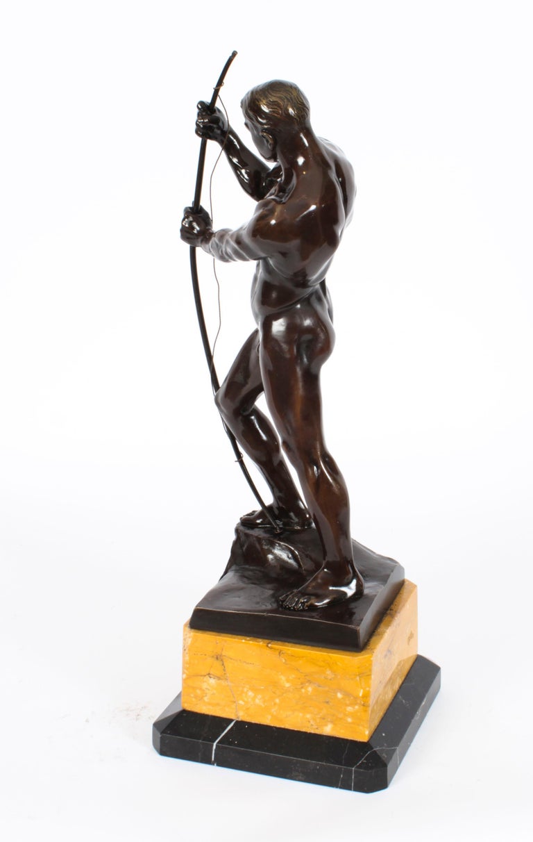 Antique 4art Deco Bronze Archer Otto H Riese Early 20th Century at 1stDibs