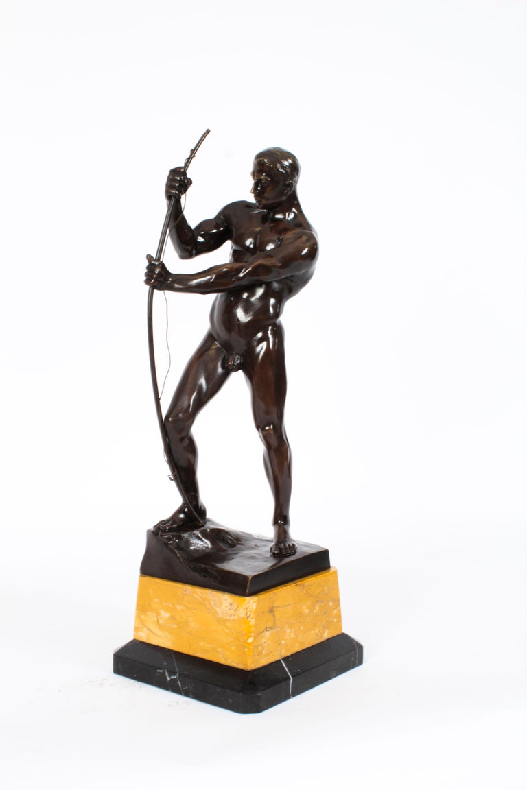 Antique 4art Deco Bronze Archer Otto H Riese Early 20th Century at 1stDibs