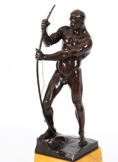 Antiquité 4art Deco Bronze Archer Otto H Riese Début 20ème siècle